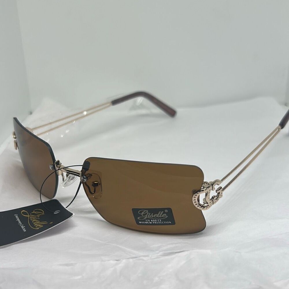 Giselle Rimless Sunglasses – Elegant Contemporary Collection UV400 Protection